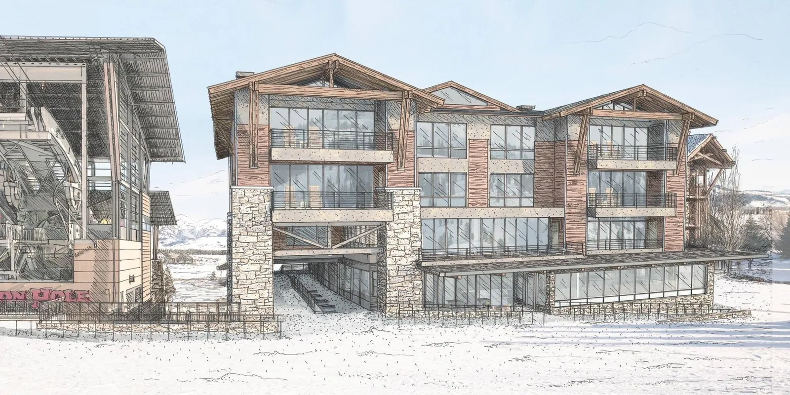 Caldera House — Exterior, Teton Village